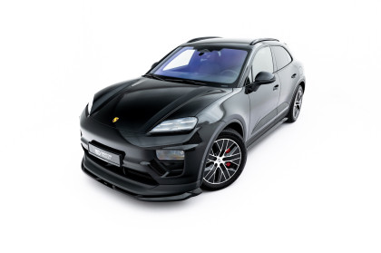 Spojler pod nárazník lipa Porsche Macan EV Mk1 černý lesklý plast