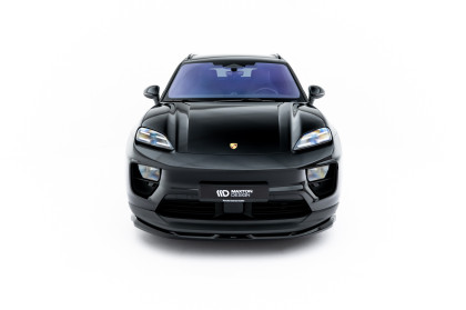 Spojler pod nárazník lipa Porsche Macan EV Mk1 černý lesklý plast
