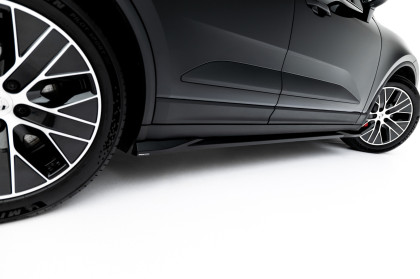 Prahové lišty Porsche Macan EV Mk1 černý lesklý plast
