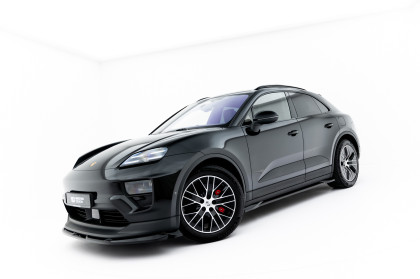 Prahové lišty Porsche Macan EV Mk1 černý lesklý plast
