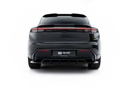 Spoiler zadního narázníku Porsche Macan EV Mk1 černý lesklý plast