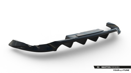 Spoiler zadního narázníku Porsche Macan EV Mk1 černý lesklý plast