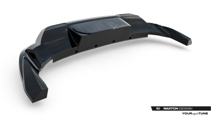 Spoiler zadního narázníku Porsche Macan EV Mk1 černý lesklý plast