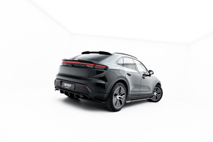 Prodloužení spoileru spodní Porsche Macan EV Mk1 černý lesklý plast
