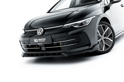 Spojler pod nárazník lipa V.1 Volkswagen Golf Mk8 Facelift černý lesklý plast