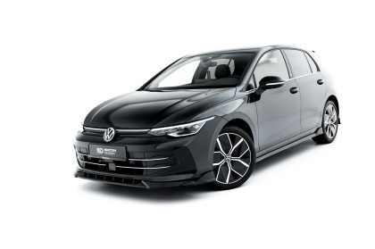 Spojler pod nárazník lipa V.1 Volkswagen Golf Mk8 Facelift černý lesklý plast