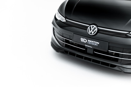 Spojler pod nárazník lipa V.1 Volkswagen Golf Mk8 Facelift černý lesklý plast
