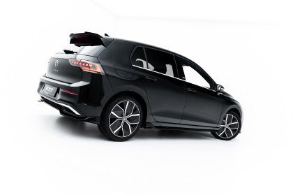 Prahové lišty Volkswagen Golf Mk8 Facelift černý lesklý plast