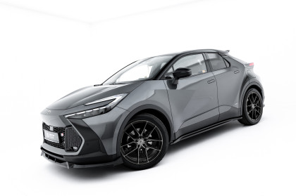 Prahové lišty Toyota C-HR Mk2 černý lesklý plast