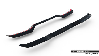 Prodloužení spoileru Toyota C-HR Mk2 černý lesklý plast