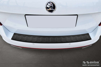 Ochranná lišta zadního nárazníku Avisa pro Škoda Octavia III RS Combi 2013-2019 černá matná