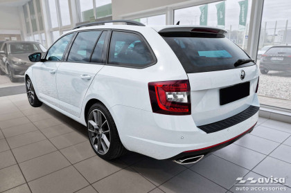 Ochranná lišta zadního nárazníku Avisa pro Škoda Octavia III RS Combi 2013-2019 černá matná