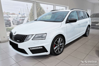 Ochranná lišta zadního nárazníku Avisa pro Škoda Octavia III RS Combi 2013-2019 černá matná