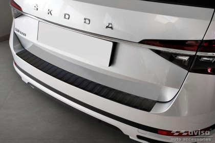 Ochranná lišta zadního nárazníku Avisa pro Škoda Superb III kombi / SCOUT  černá matná