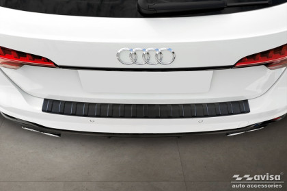 Ochranná lišta zadního nárazníku Avisa pro Audi A4 B9 Kombi 2015-  černá matná