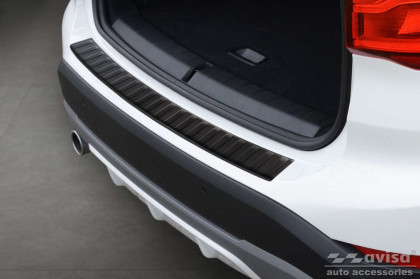 Ochranná lišta zadního nárazníku Avisa pro BMW X1 F48 2015-2022 - černá matná