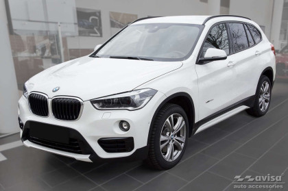 Ochranná lišta zadního nárazníku Avisa pro BMW X1 F48 2015-2022 - černá matná