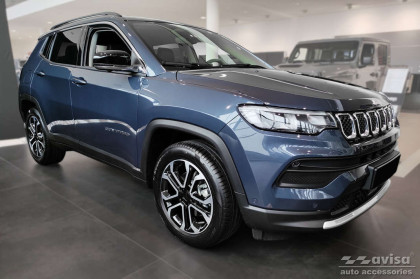 Ochranná lišta zadního nárazníku Avisa pro Jeep Compass II 2017-  černá matná