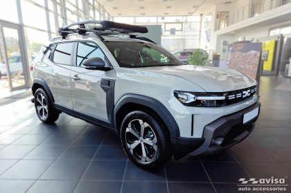 Prahové ochranné nerezové lišty Avisa pro Dacia Duster 3 2024-  stříbrné broušené