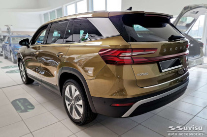 Nerezová ochranná lišta zadního nárazníku Avisa pro Škoda Kodiaq II 2024- stříbrná broušená