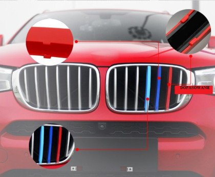 Trikolora do masky BMW E90/E91 2004-2008 sedan/kombi