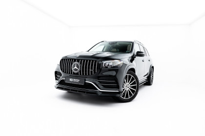 Spojler pod nárazník lipa V.2 Mercedes-Benz GLS AMG-Line X167 Facelift černý lesklý plast