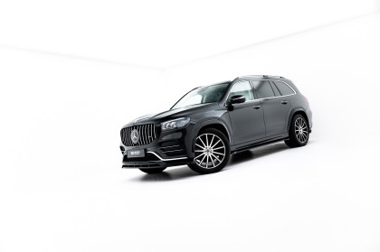 Spojler pod nárazník lipa V.2 Mercedes-Benz GLS AMG-Line X167 Facelift černý lesklý plast