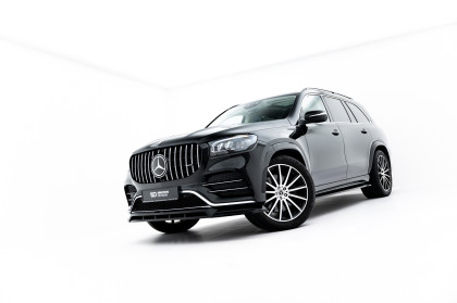 Spojler pod nárazník lipa V.2 Mercedes-Benz GLS AMG-Line X167 Facelift černý lesklý plast