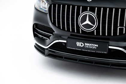 Spojler pod nárazník lipa V.2 Mercedes-Benz GLS AMG-Line X167 Facelift černý lesklý plast