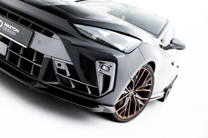 Spojler pod nárazník lipa V.2 Cupra Leon ST / Hatchback Mk1 Facelift černý lesklý plast