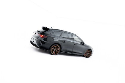 Prahové lišty V.2 Cupra Leon ST / Hatchback Aero Mk1 / Mk1 Facelift černý lesklý plast
