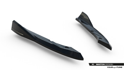 Splittery zadní boční V.3 Cupra Leon ST Mk1 Facelift černý lesklý plast