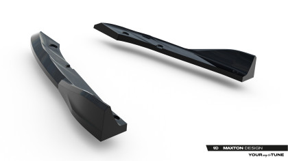 Splittery zadní boční V.3 Cupra Leon ST Mk1 Facelift černý lesklý plast