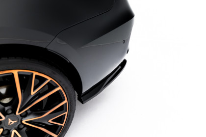 Splittery zadní boční V.4 Cupra Leon ST Mk1 Facelift černý lesklý plast