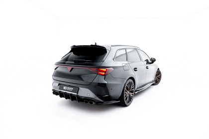 Splittery zadní boční V.4 Cupra Leon ST Mk1 Facelift černý lesklý plast