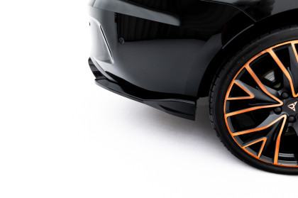 Splittery zadní boční V.5 Cupra Leon ST Mk1 Facelift černý lesklý plast