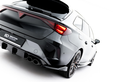Splittery zadní boční V.5 Cupra Leon ST Mk1 Facelift černý lesklý plast