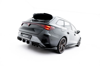 Splittery zadní boční V.5 Cupra Leon ST Mk1 Facelift černý lesklý plast