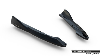 Splittery zadní boční V.5 Cupra Leon ST Mk1 Facelift černý lesklý plast