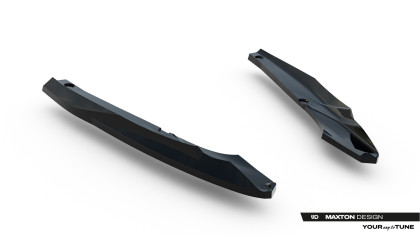 Splittery zadní boční V.6 Cupra Leon ST Mk1 Facelift černý lesklý plast