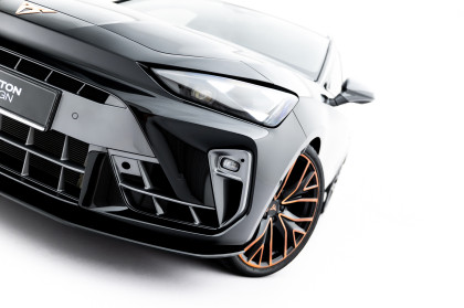 Street pro spoiler pod nárazník lipa Cupra Leon ST / Hatchback Mk1 Facelift černý