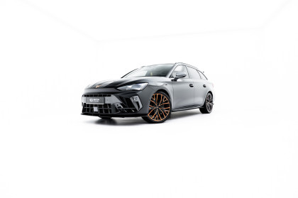 Street pro spoiler pod nárazník lipa Cupra Leon ST / Hatchback Mk1 Facelift černo červený