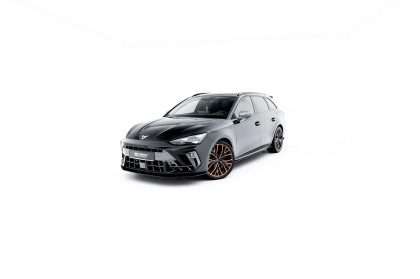 Street pro spoiler pod nárazník lipa Cupra Leon ST / Hatchback Mk1 Facelift černo červený