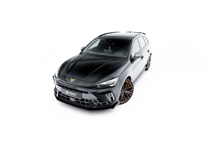 Street pro spoiler pod nárazník lipa + flaps Cupra Leon ST / Hatchback Mk1 Facelift černo červený