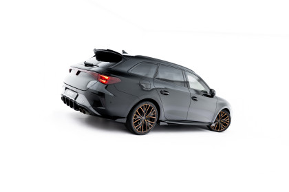 Prahové lišty Street pro + flaps Cupra Leon ST / Hatchback Aero Mk1 / Mk1 Facelift černo červené