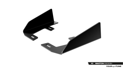Flaps pro splittery zadní bační Street Pro Cupra Leon ST Mk1 Facelift černé
