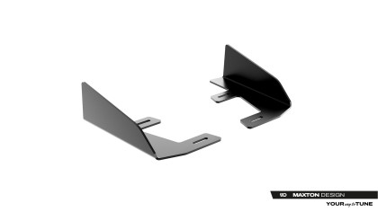 Flaps pro splittery zadní bační Street Pro Cupra Leon ST Mk1 Facelift černé
