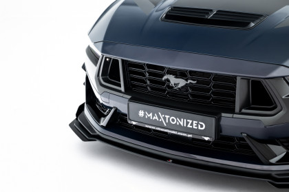Street pro spoiler pod nárazník lipa + flaps Ford Mustang Dark Horse Mk7 černý