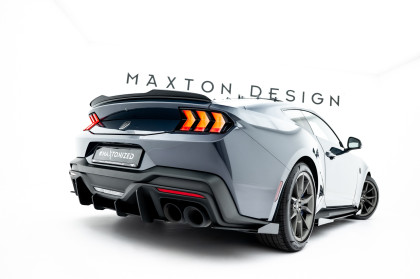 Splittery zadní boční Street Pro + flaps Ford Mustang Dark Horse Mk7 černo červené