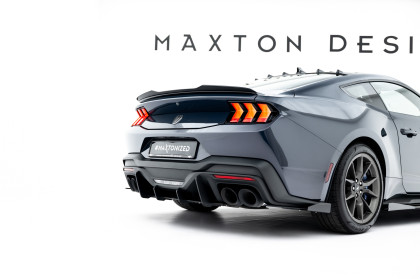 Splittery zadní boční Street Pro + flaps Ford Mustang Dark Horse Mk7 černo červené